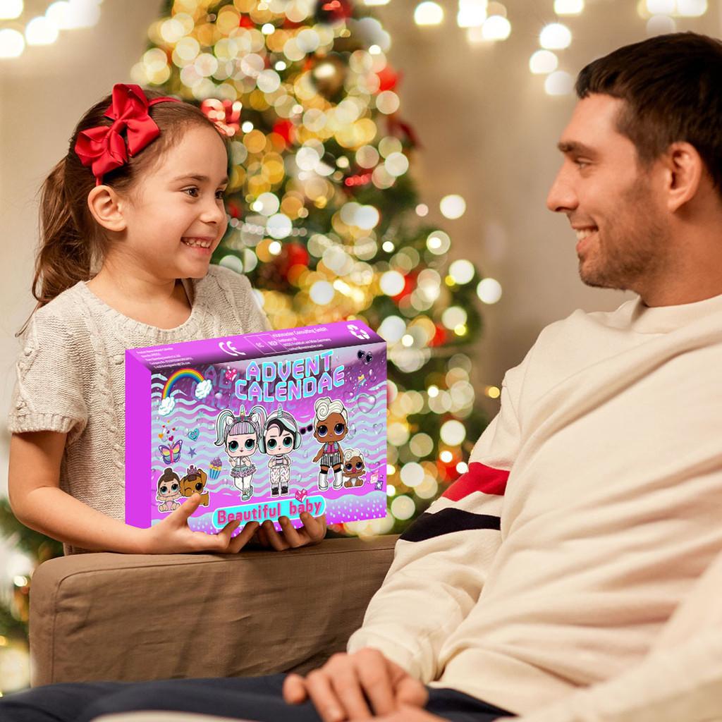 New Festive Christmas 24 Day Countdown Blind Box Advent Calendar Gift For Kids