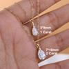 1CT 2CT Solitaire Moissanite Pendant Necklace for Women Pear/Oval/Marquise/Emerald Cut Lab Diamond S925 Silver Necklaces Jewelry