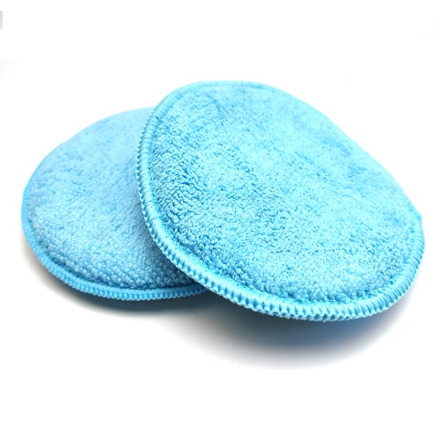 5-дюймовый микрофибровый блок-спонж для полировки и воскования автомобиля, цвет «озеро голубой»