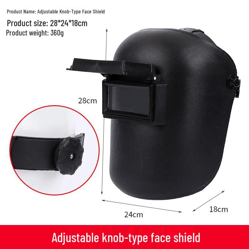 Argon Arc Welding Mask with Face Shield & Head-Mounted Cap for Safety Protection