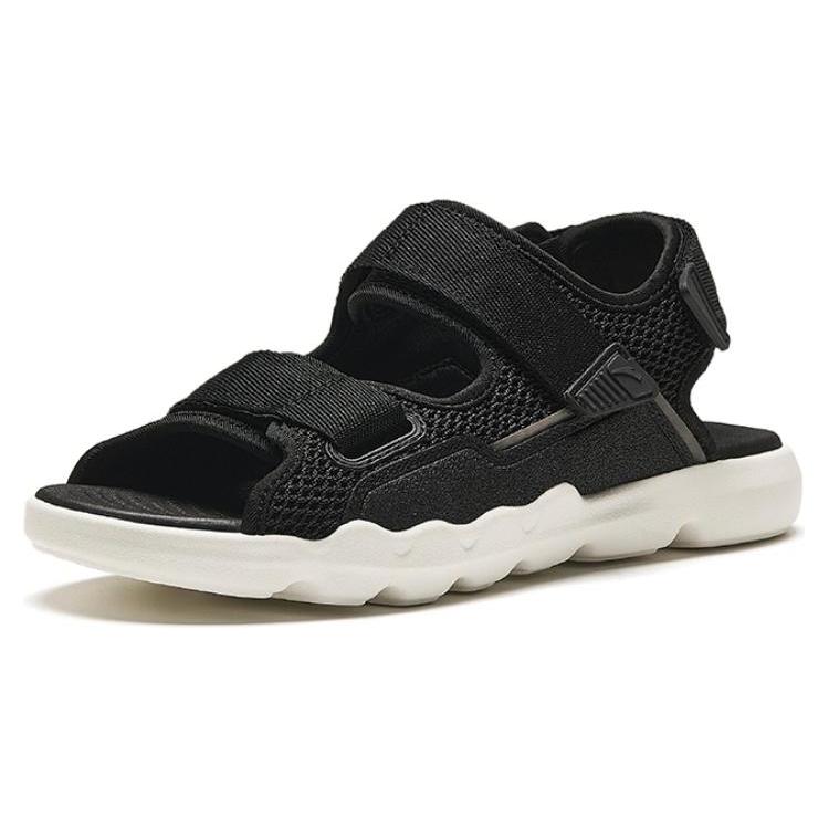 Anta Beach Sandals Women's Black White 122438508-1