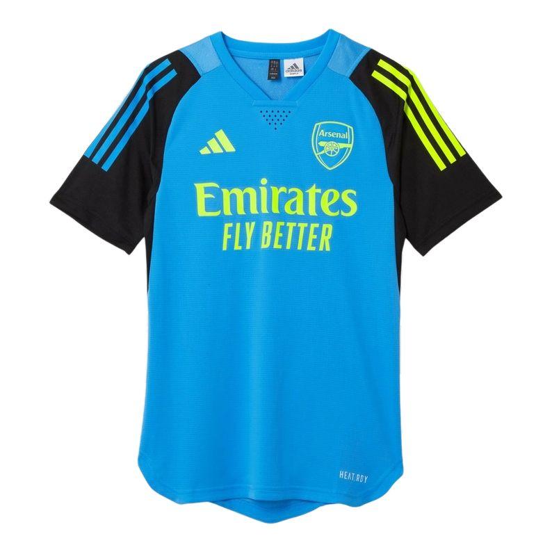 

Adidas Heat.Rdy Arsenal 23/24 Pro Training Shirt V-Neck Short Sleeve Football Jersey Men Tops Blue IP9166 L