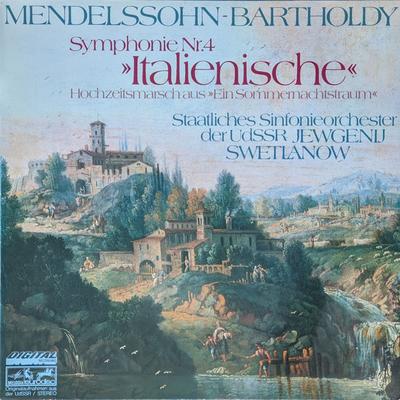 LP Record FELIX MENDELSSOHN-BARTHOLDY - RUSSI - Symphonie Nr.4 "Italienische" Hochz 206094425 Melodia-Eurodis 1984 Germany Classical Used