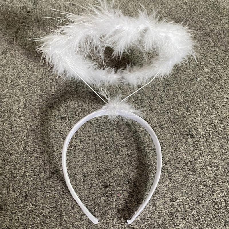 Unisex Halloween Angel Aureole Devil Horn Shape Hairband Movie Cosplay Devil Hairband Goth Cosplay Costume Headpiece