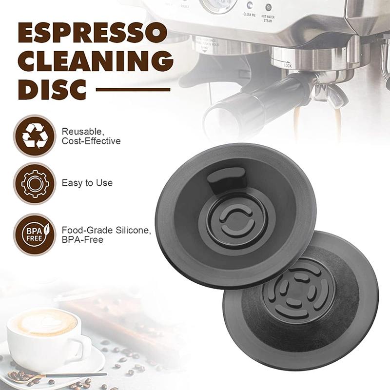 

Диск для очистки эспрессо для аксессуаров Ninja Luxe Cafe, аксессуары для эспрессо-машины Breville чёрный