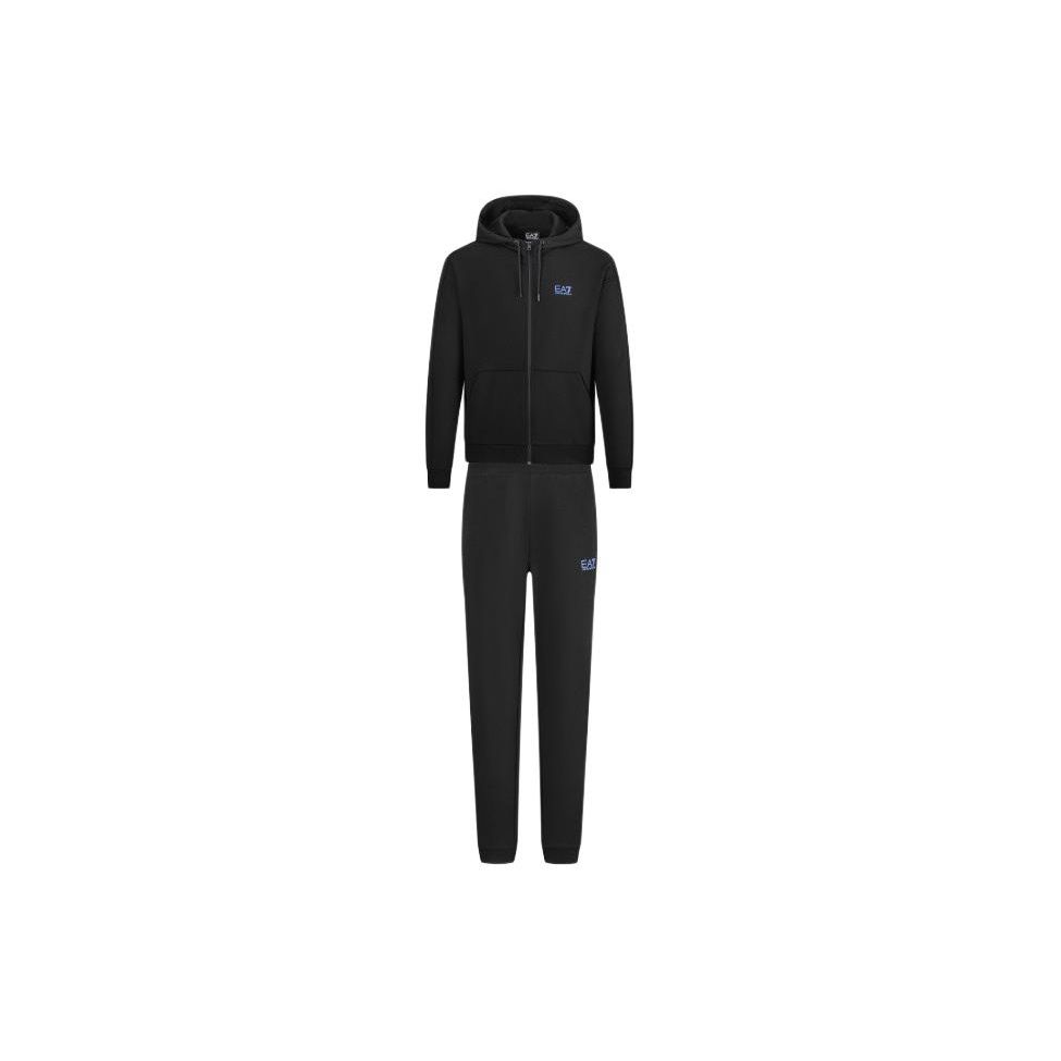 Emporio Armani EA7 Осень/Зима 23 Полосатый узор Повседневный спортивный костюм Мужской костюм Черный 6RPV66-PJ07Z-1200 M