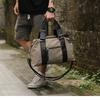Men's Canvas Tote Travel Bag Large Capacity Luggage Shoulder Crossbody Bag Korean Sport Gym Fitness Duffels Short Trip Bags