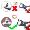 Glarks Heavy Duty Adjustable Metal Hole Punch Pliers Revolving Leather Belt Hole Punch with Eyelet Pliers Tool Kit for Belt, Watch Bands, Saddle,