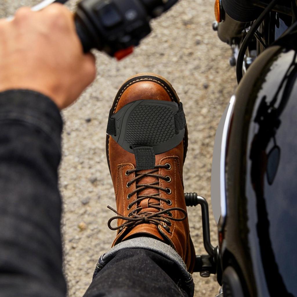 1PC Motorcycle Shift Pad Gear Shoe Cover Durable Lightweight Boot Protector Adjustable Protector Cover for Riding Shoe Protect