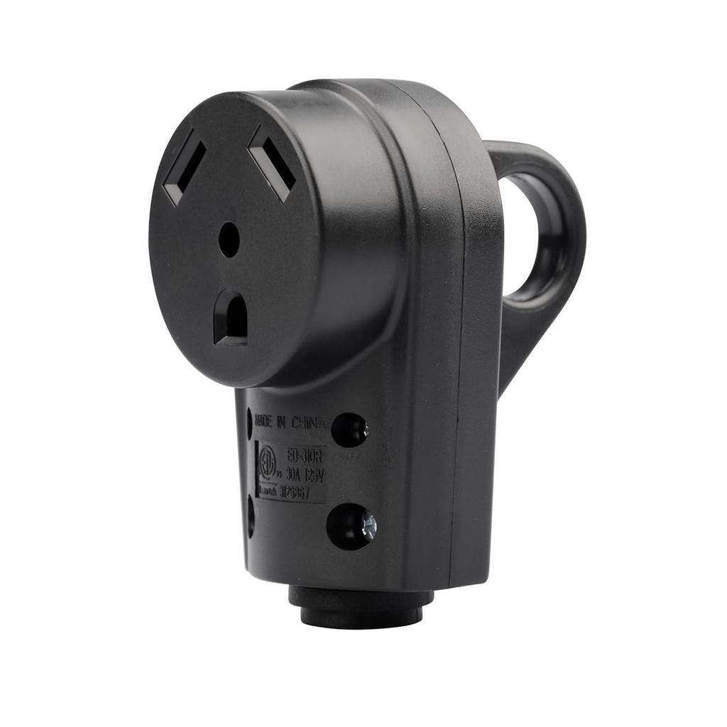 125 V 30 A Camper Plug Adapter RV Receptacle Plug Heavy Duty Caravan Power Plug Accessories Repairing Replacement