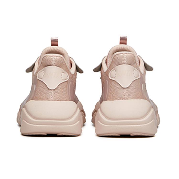 Anta Chao Worship 2.0 Casual Cushioning Slip Resistant Abrasion Resistant Low top Chunky Sneakers Women's Wheat Flour 122138840-2