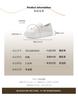Cowhide Lightweight White Shoes with Minimalist Style
