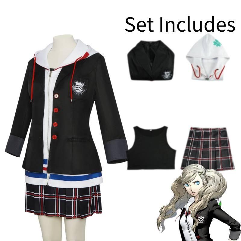 Persona Anne Takamaki Cos Clothing Jk Cartoon Games Cosplay Suit Perform Stage