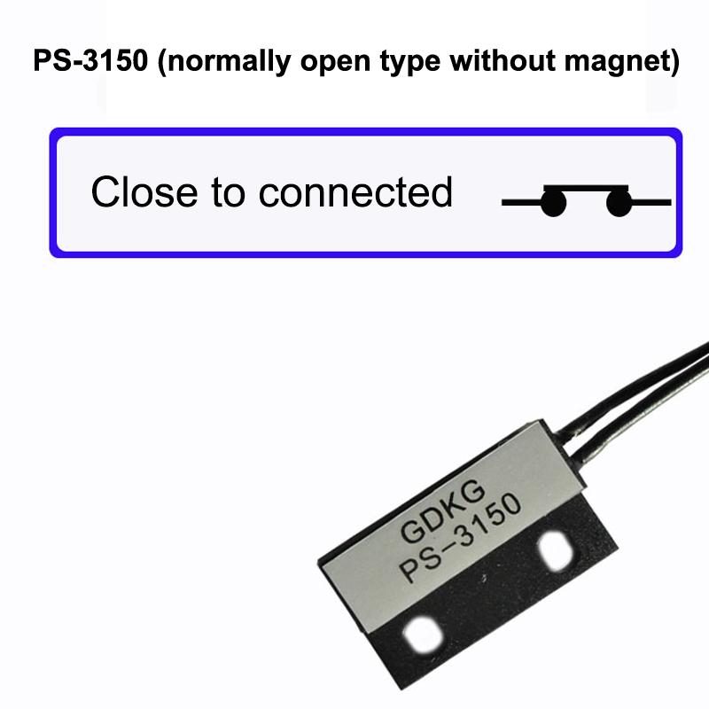 Reed Switch Sensor 1Pcs Magnetic Door Window Contact PS3150 Normally Open Closed for Wireless Alarm System Upgrade