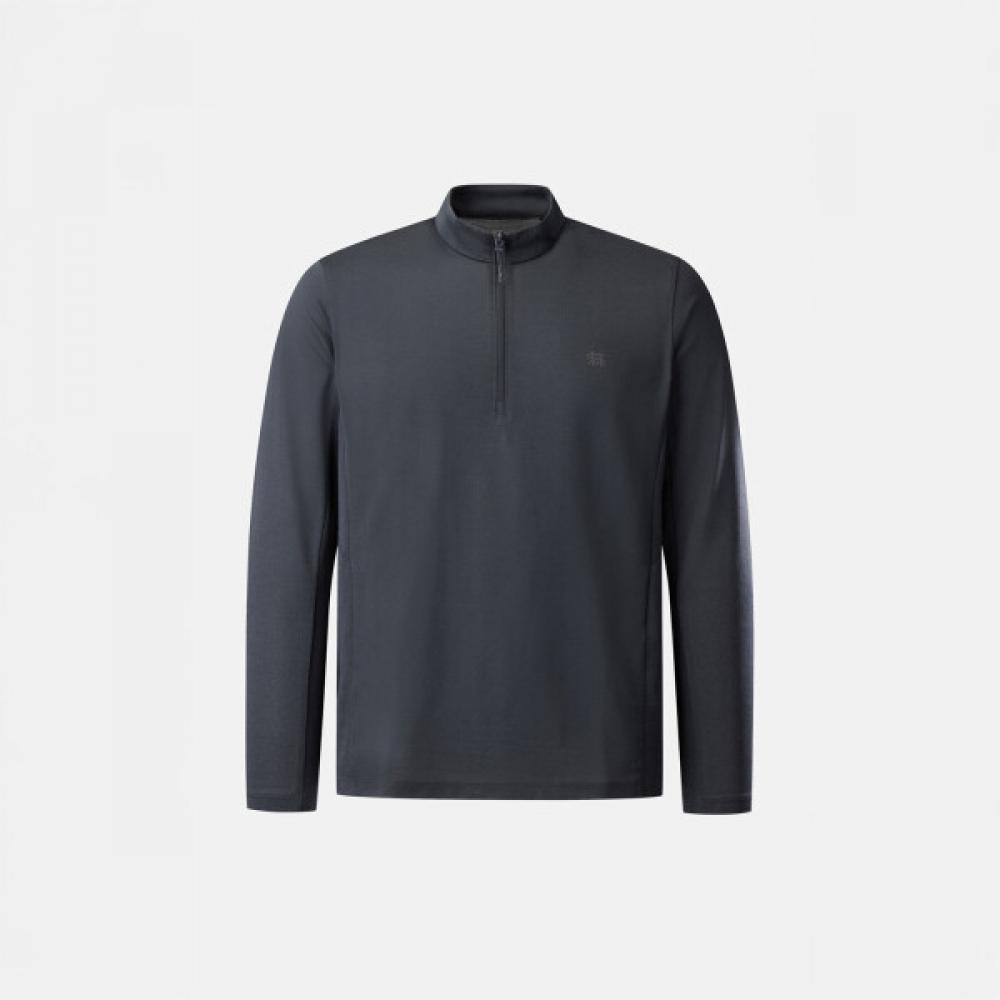 Kolon SportS Men S baSic Long Sleeve Zip Tee Jwtbm25261cha charcoal/95