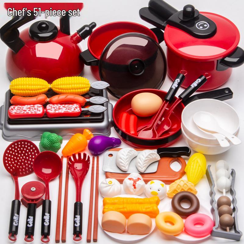 Children's Kitchen Playset: Fun Cooking & Fruit Cutting Toy for Kids
