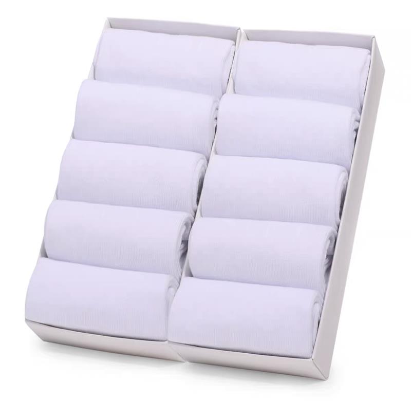 10Pairs/Men's Business Cotton Socks Solid Color Dress Office Men's Socks Spring Autumn Antibacterial Non-slip Comfort Socks Men