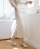 Jikeulib Back Elastic Cut Line Back Slit Spandex H-Line Long Skirt