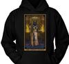 Goddess Hoodie Bastet Strength Tarot Card Egypt Bast Cat Pagan Witch Sweatshirt
