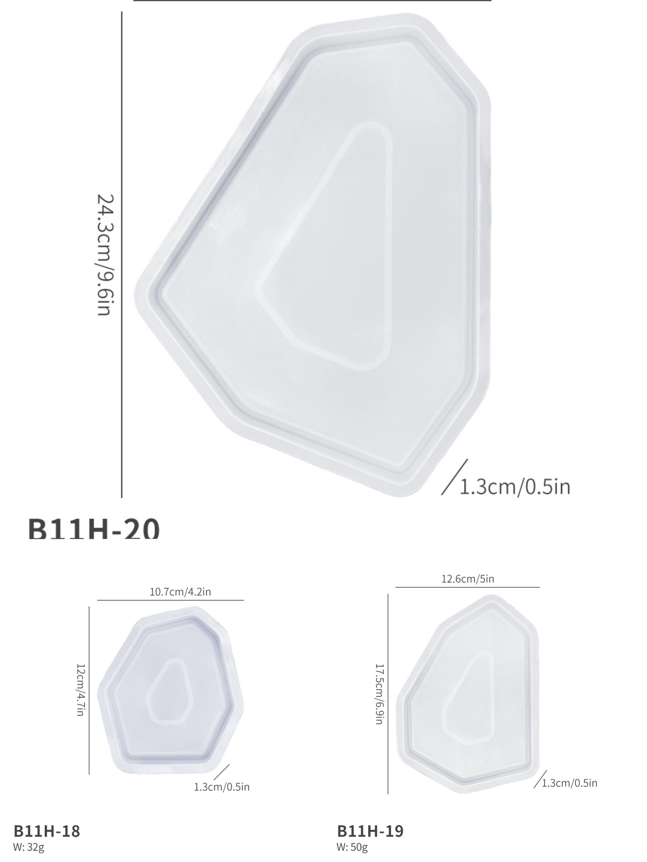 

Irregular Geometric Coaster Tray Casting Mold, Concrete Plaster Silicone Mold, Polygonal Jewelry Display Storage Handmade Mold