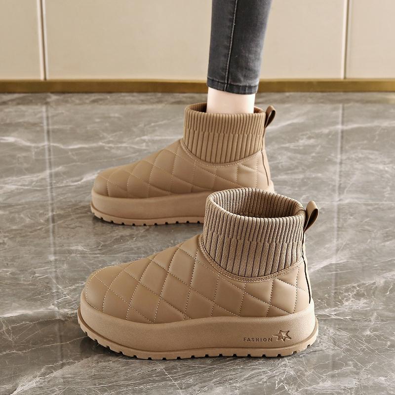 Thick-soled Snow Boots New Winter Velvet Maternity Short Boots Warm Bread Cotton Shoes Size