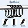 12 Pcs Glide Smoothly Oval Shower Hooks Rust Proof Shower Curtain Rod Hangers  Shower