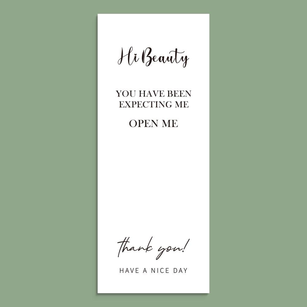 50-Pack White Rectangle Thank You Seal Stickers for Gift Boxes & Packaging