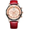 Watch Fashion Multifunctional Waterproof Diamond Enlaid Calendar Large Dial Ladies Gift Watch 2042L