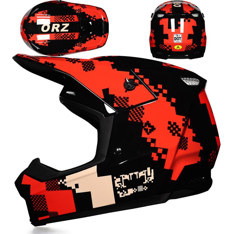Greenway X6 Off-Road Helmet Goggles Downhill Woodway Mountain Bike Full Helmet Removable Safety Helmet Teen Self