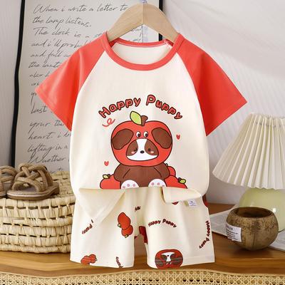 Children's Short-Sleeved Sets for Summer Boys' and Girls' Clothes Lightweight T-shirts for Children's Clothing