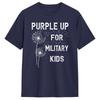 Purple Up For Military Kids TShirt Summer Month Of The Military Child Cotton T Shirts For Unisexs Print Tee Shirt Clothes
