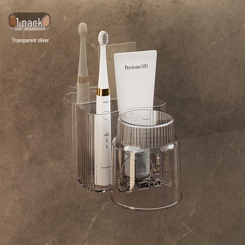 Punch-Free Suction Cup Toothbrush Holder