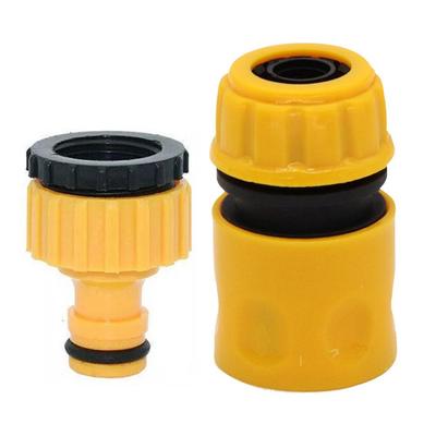 Hose Faucet Quick Connector 1/2” End Double Male Hose Coupling Joint Adapter for Hose Pipe Tube Water Gun Spray Nozzle
