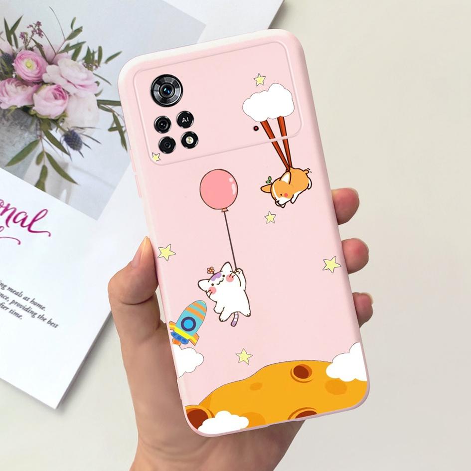 For Xiaomi Poco X4 Pro 5G Case Cute Astronaut Shockproof Silicone Soft Funda Phone Cover For Xiomi Poco X4 Pro Protective Bumper