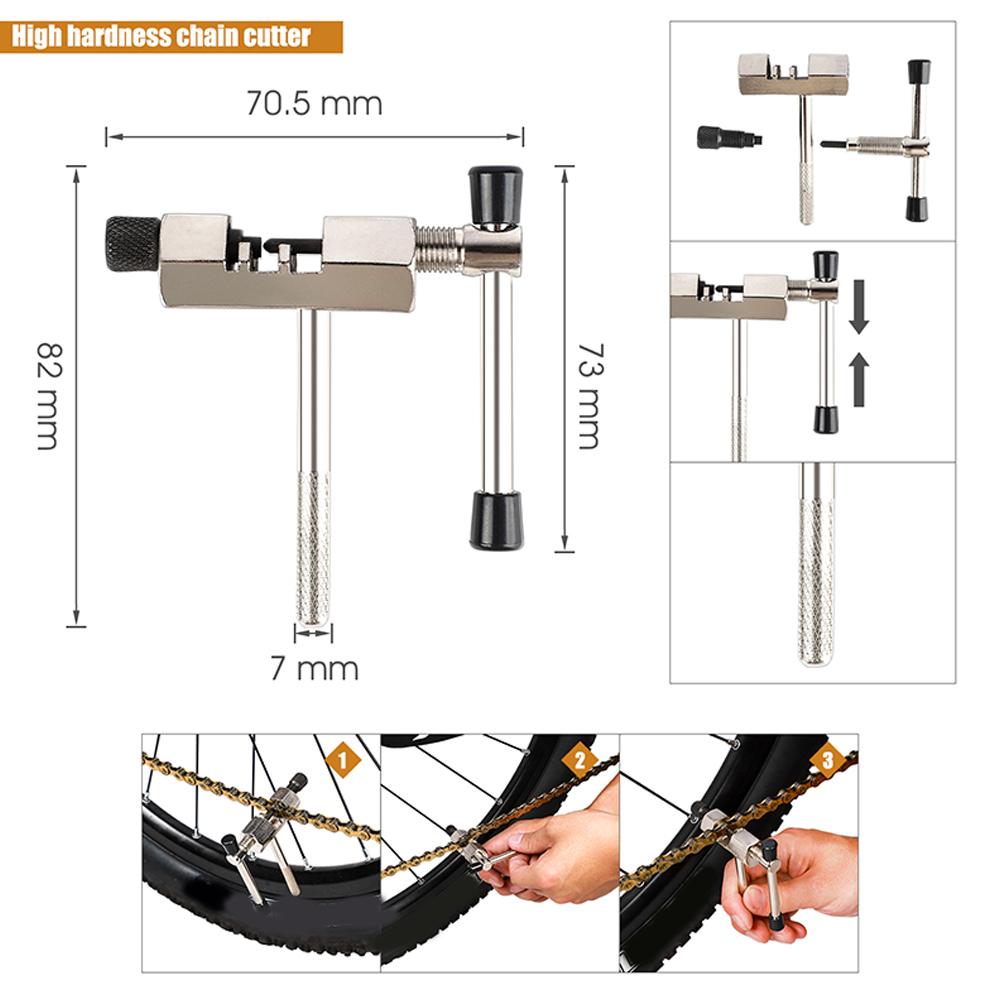 Bicycle Repairing Tool Kits Bikes Chains Cutter Bracket Flywheel Remover Bike Wrench