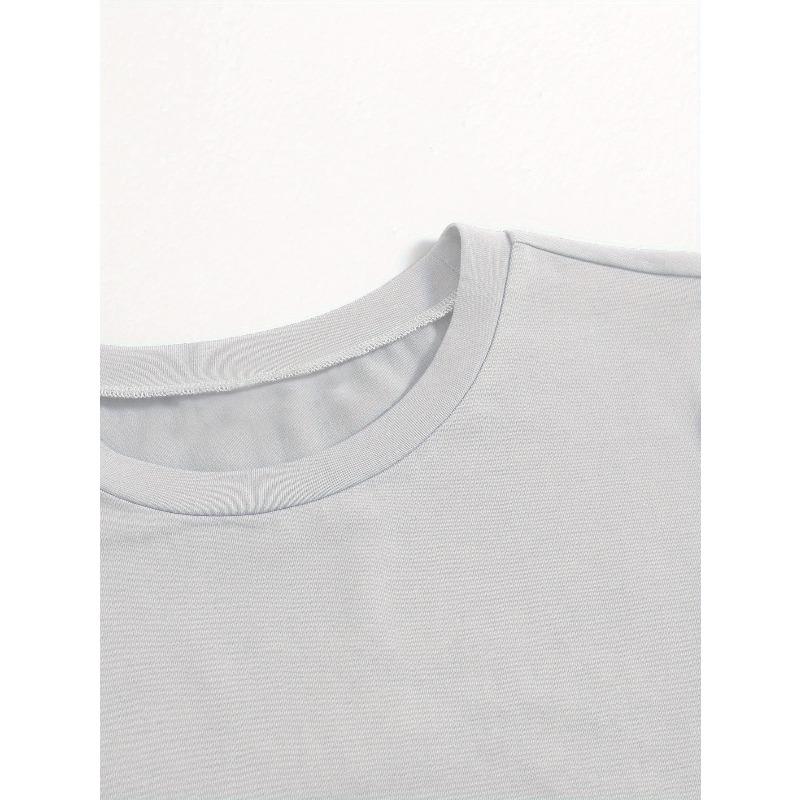 European size Women'S White T-Shirt with Colorful Heart  Leaf Print - Soft Breathable Casual Short Sleeve Round Neck Top, Vibrant Multicolor Hearts