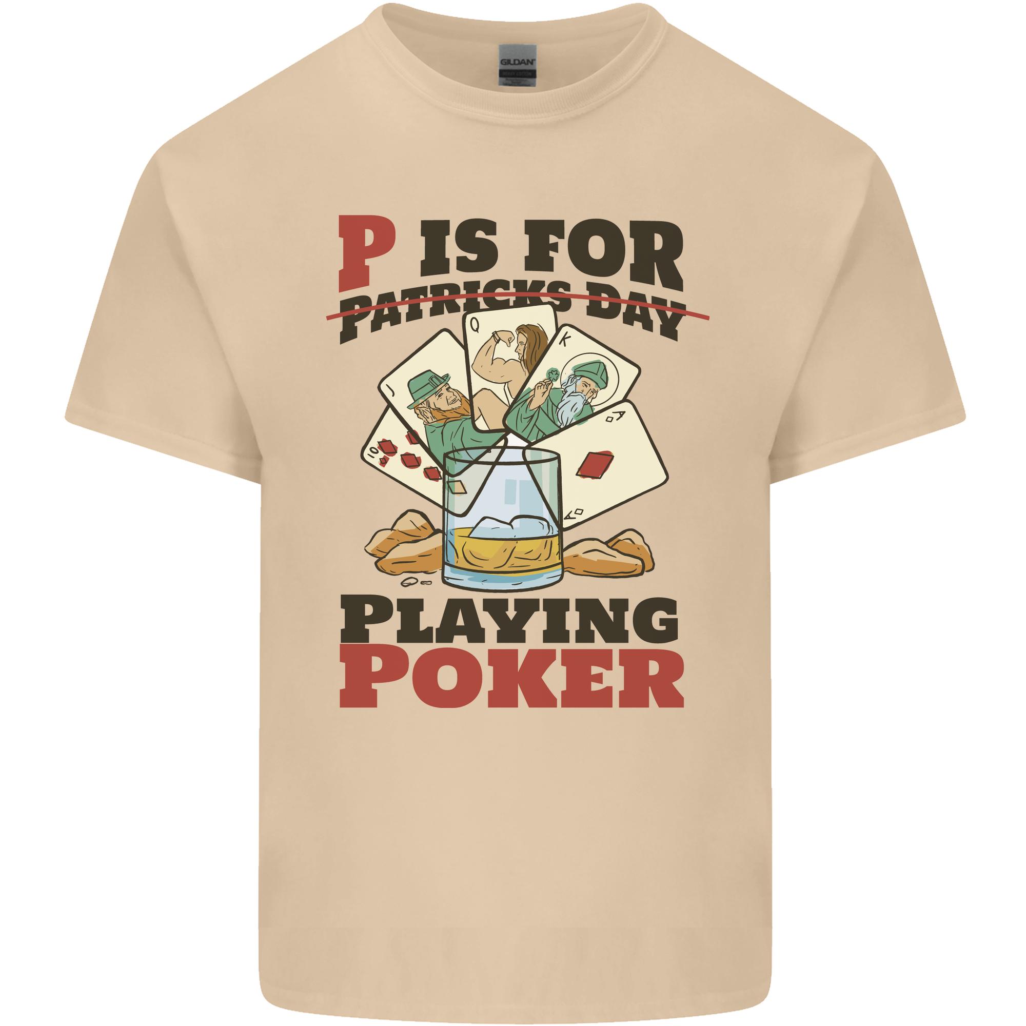 P For Poker Not St Patricks Day Funny Unisexs Light Cotton TShirt S
