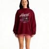 Autumn Women's Loose Fit Mid-High Neck Hoodie - European Size, Trendy Long Sleeve, Comfortable & Casual.