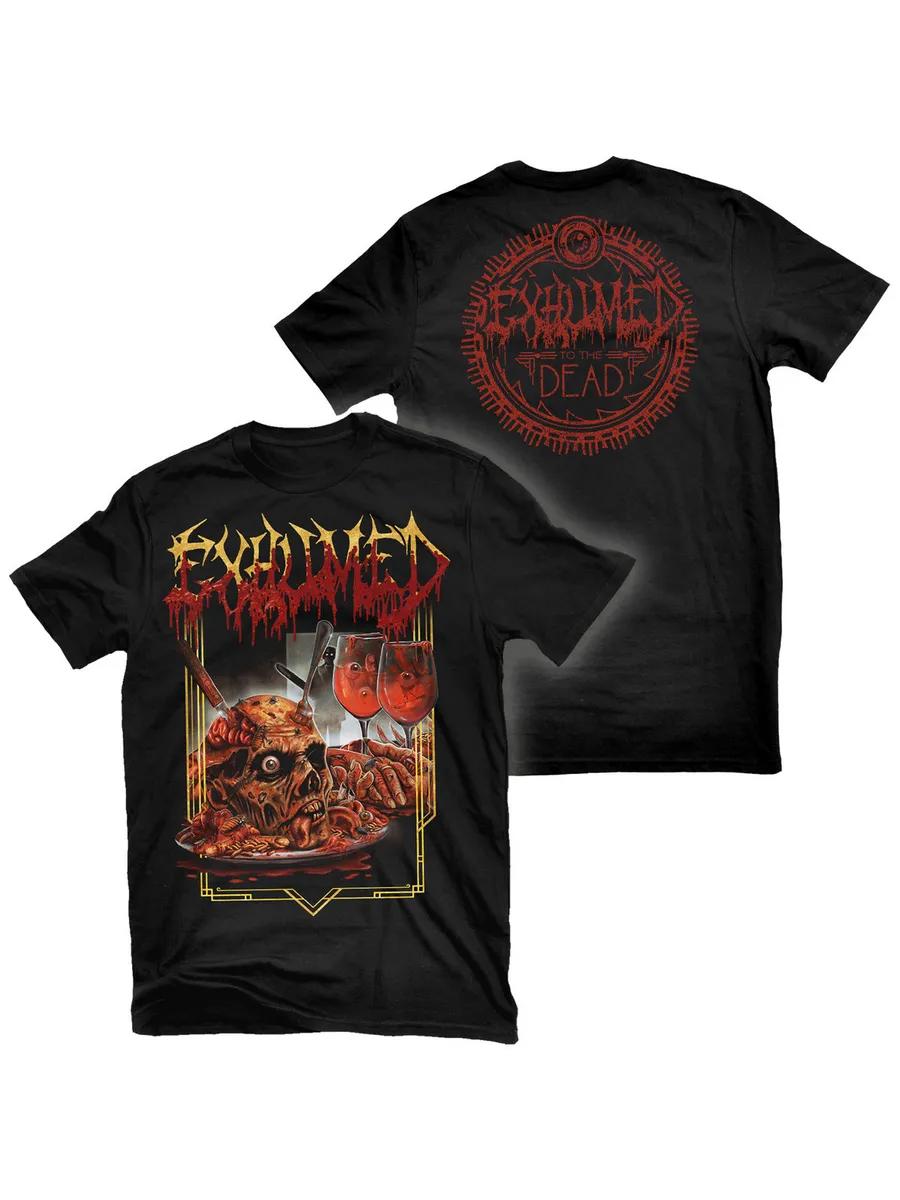

Men s Exhumed Graphic T-Shirt, 100% Cotton Crew Neck Short Sleeve Tee, Casual Summer Top for Daily Wear and Gift S