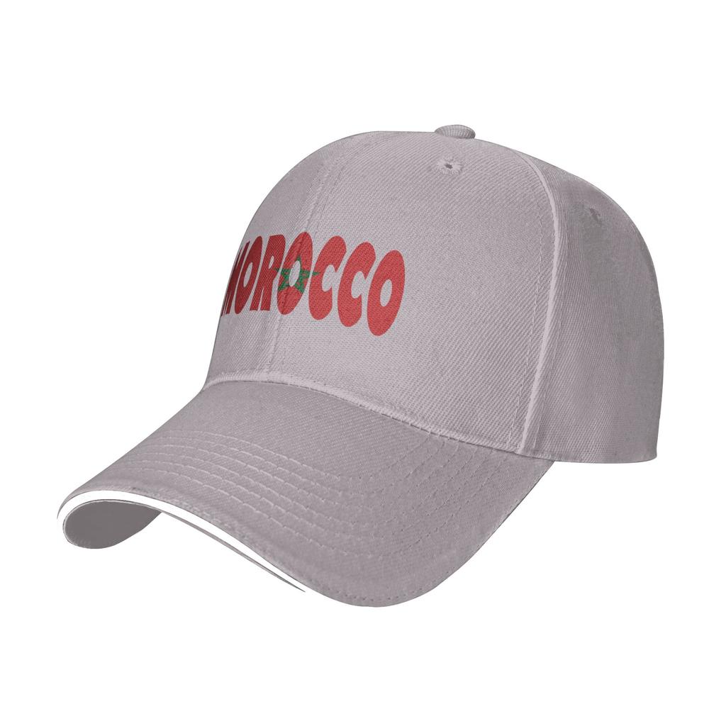 Baseball Cap Morocco Flag Map Merchandise Unisex Baseball Caps  Classic Hats Cap Daily Workouts Adjustable Fit Snapback Hat