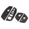 Inner Door Window Switch Carbon Look Trim Cover For BMW X3 X4 G01 G02 2018-2023