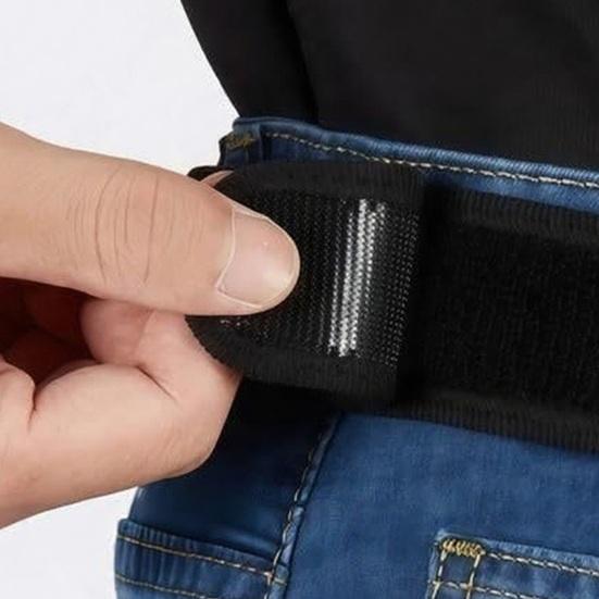 Bezpřezkový Háček na Pásek Kovový Háček Elastický Pásek Pohodlný Bezpřezkový Pásek s Bočním Nastavením Rychlé Uložení DIY Utility Pásek