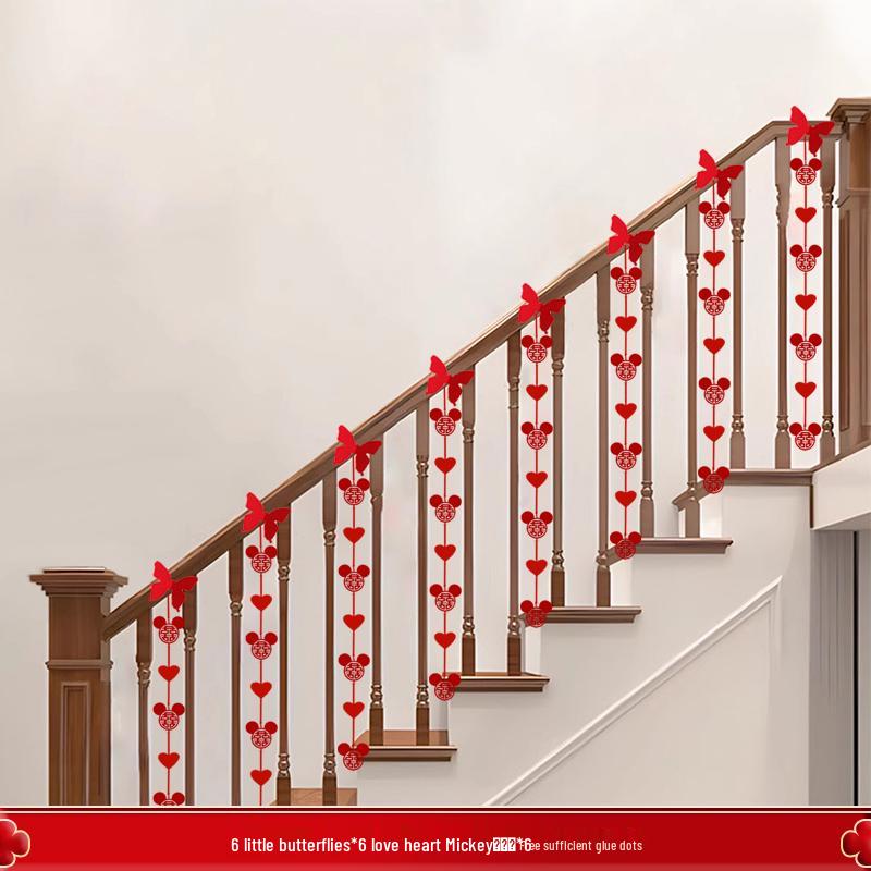 

Double Happiness Decor for Bridal Bedroom, Living Room, Staircase, or New Home - Rustic Wedding Wall Art