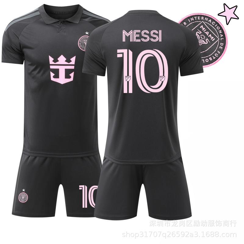 2627 New Miami away black No. 10, football jersey set 9 Suarez sports jersey #16