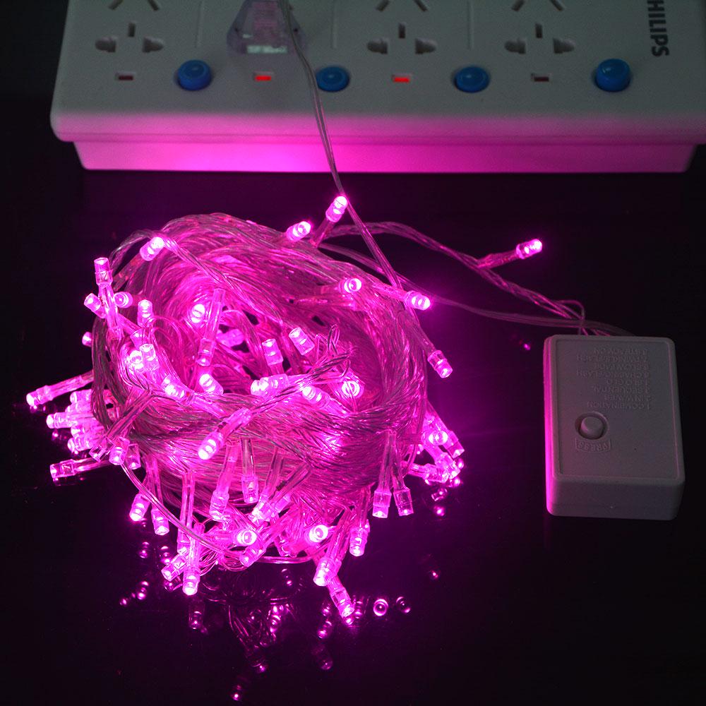 10M 100 LED-i vanik Jõuluvalgusti õues/siseruumides haldjavalguspael, vilkuv jõulupuu pulmapeo jõuludekoratsioon EL-pistikuga