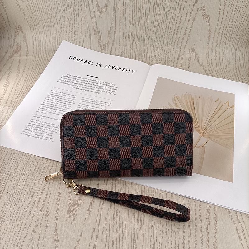 European & American Fashion Large Capacity Zipper Clutch Wallet - Multi-Card Slot, Simple, High-End Design