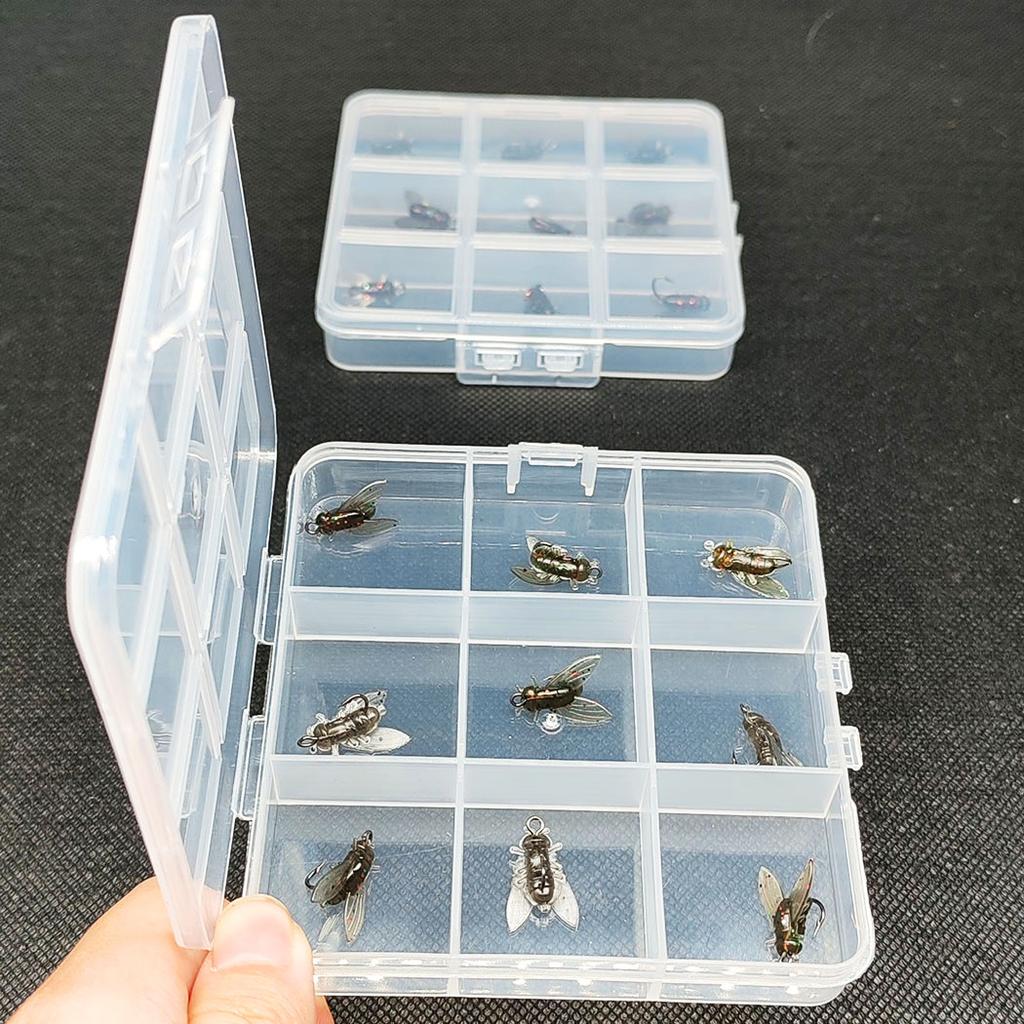 Fly Fishing Flies 18Pcs-2 Boxs Bundle 3 Different Styles Wet Flies Bait for Catching Fish Like Trout/Bass Etc In Fresh Water