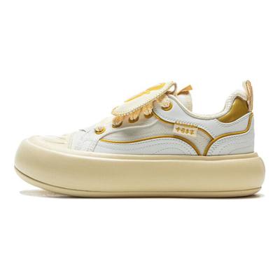 Li Ning Puff Platform Schlichte Mode Vielseitig Bequem Langlebig Leicht Low-Top Skateschuhe Damen Skateschuhe AZGV086-2