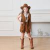 Children's Ethnic Hippie Suede Tassel Vest Set