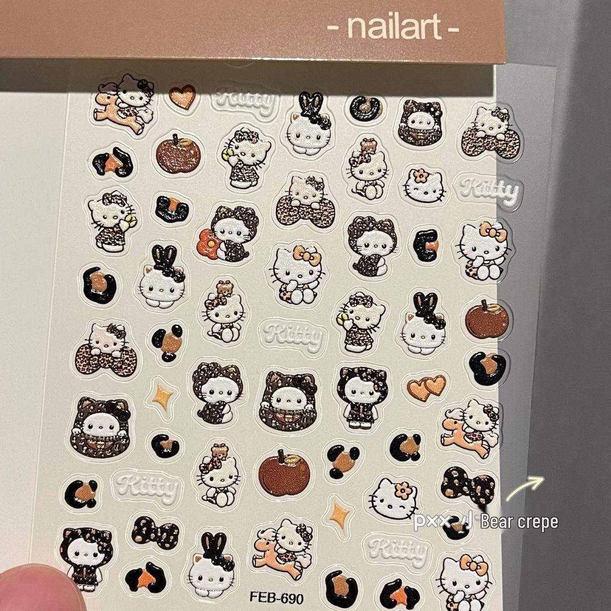 

Мила Кицька Водонепроникна 3D Декоративна Наклейка для Чохол для iPhone 17